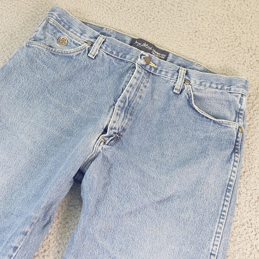 Wrangler George Strait‎ Cowboy Cut Jeans Mens 30x32 Blue Bootcut Denim 13MGSHD